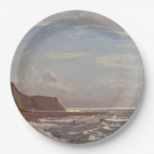 Morning Seashore on the Isle of Wight Paper Plate