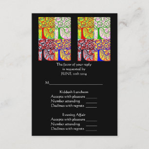 Morning Service & Evening Affair 'Reply' Card