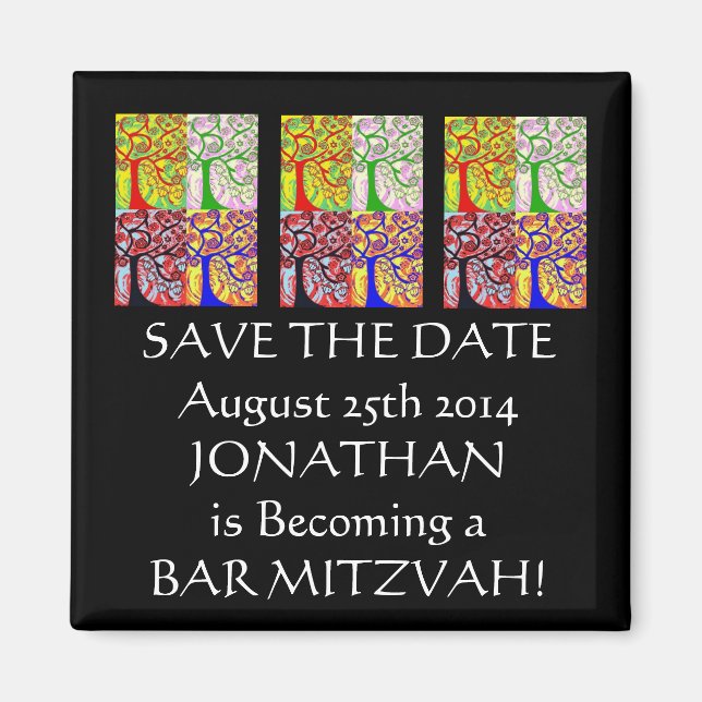 Morning Service OR Evening Service 'Save' Magnet (Front)