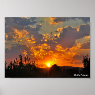 Morning Sky Sunrise Landscape Poster