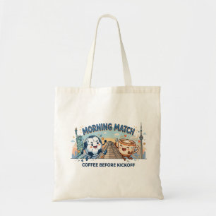 Morning Soccer Match Coffee Tote Bag