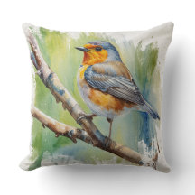 Morning Song robin bird painting wall art