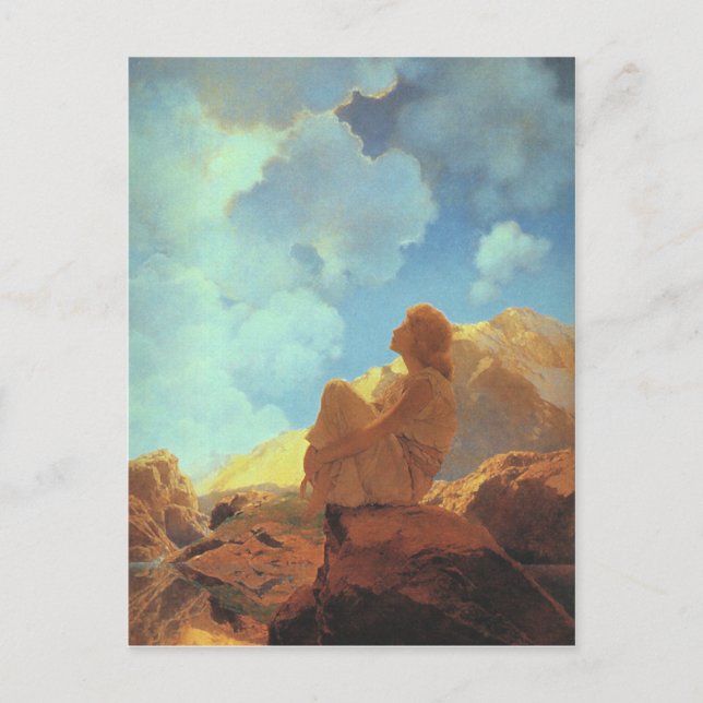 Morning (Spring), Maxfield Parrish Fine Art Postcard (Front)