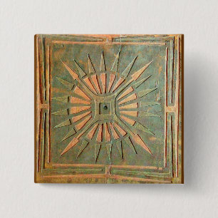 MORNING STAR 15 CM SQUARE BADGE