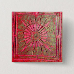 MORNING STAR 15 CM SQUARE BADGE