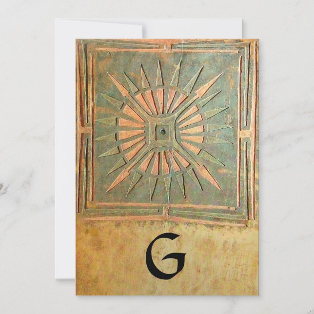 MORNING STAR , antique yellow green,white Announcement (Front)