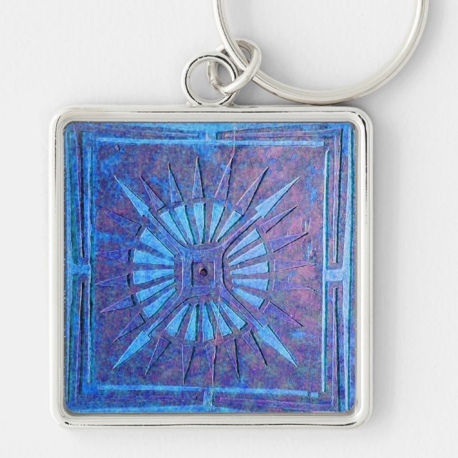 MORNING STAR , blue Key Ring (Front)