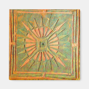 MORNING STAR Brown Green Magnet