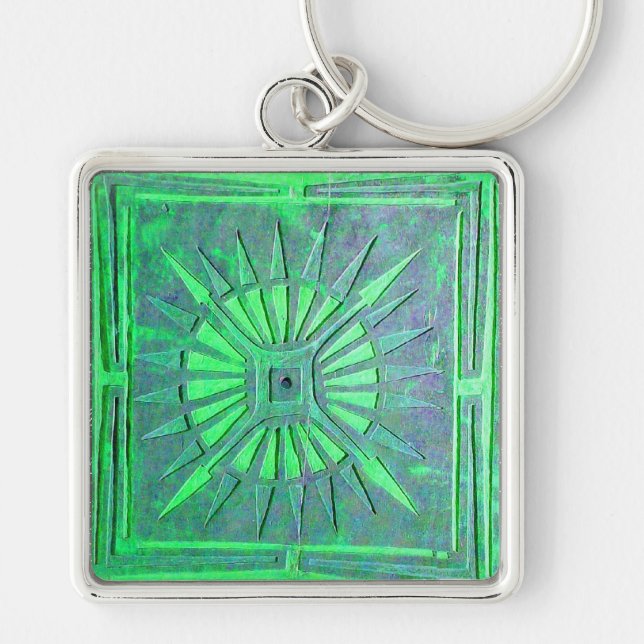 MORNING STAR , green Key Ring (Front)