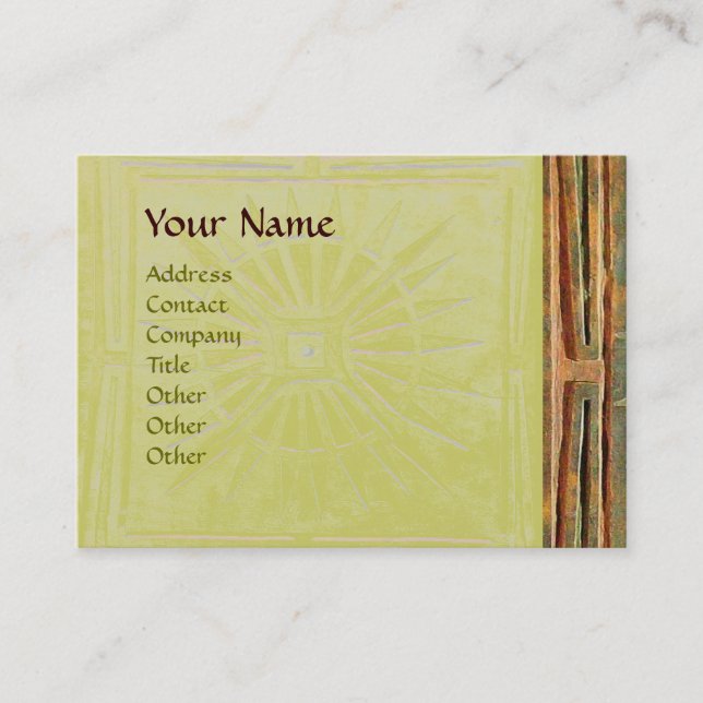MORNING STAR , MONOGRAM BUSINESS CARD (Front)