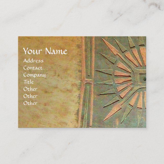 MORNING STAR , MONOGRAM BUSINESS CARD (Front)
