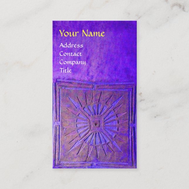 MORNING STAR , MONOGRAM BUSINESS CARD (Front)