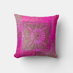 MORNING STAR Pink ,Fuchsia Cushion