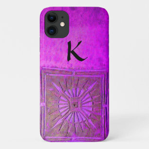 MORNING STAR , Purple ,Black, Monogram iPhone 11 Case