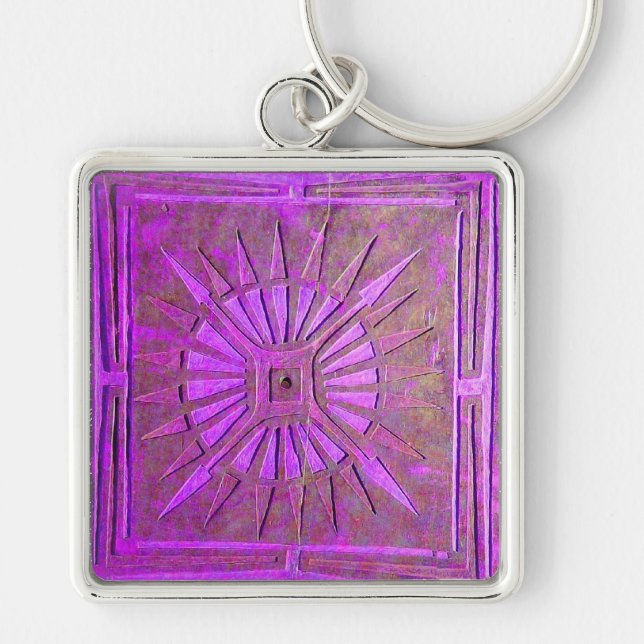 MORNING STAR , violet purple Key Ring (Front)