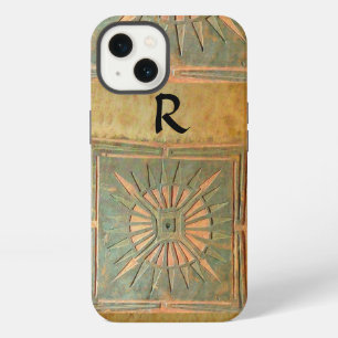 MORNING STAR ,Yellow,Brown,Black Monogram iPhone Case