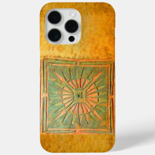 MORNING STAR ,Yellow,Brown,White iPhone 15 Pro Max Case