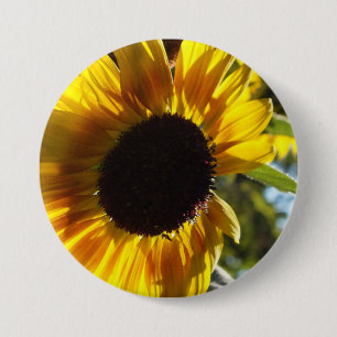 Morning Sunflower Customisable 7.5 Cm Round Badge