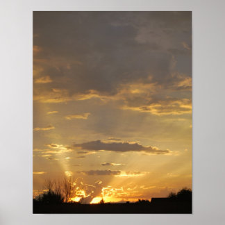 Morning Sunrise in Grand Forks, North Dakota Poster