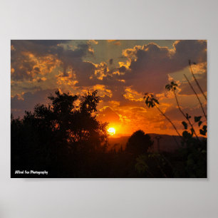 Morning Sunrise Landscape Poster