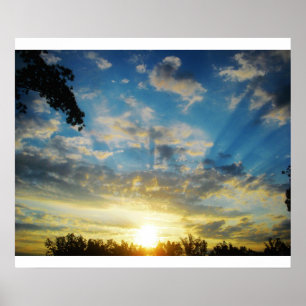 morning sunrise poster