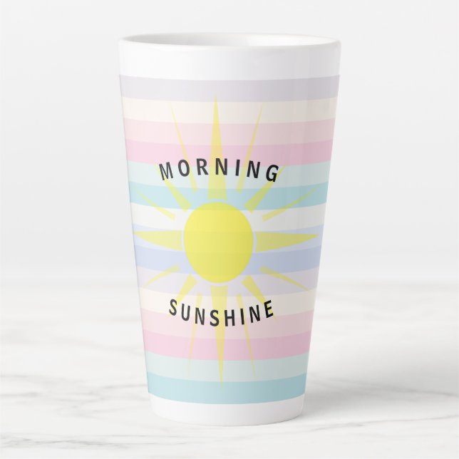 Morning Sunshine Colourful Large Latte Mug (Front)