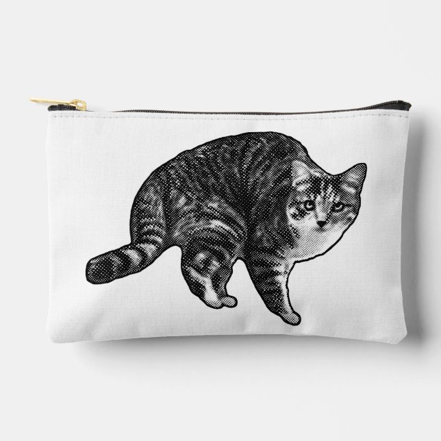 Morning Tabby Cheer Accessory Pouch (Front)