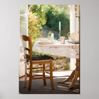 Morning Tea in the Sun Art Photo Print Poster