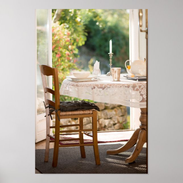 Morning Tea in the Sun Art Photo Print Poster (Front)