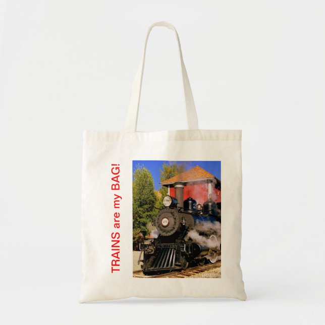 Morning Train Tote Bag (Front)