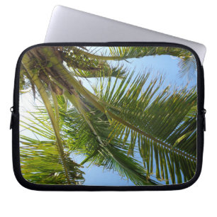 Morning under the palms laptop sleeve