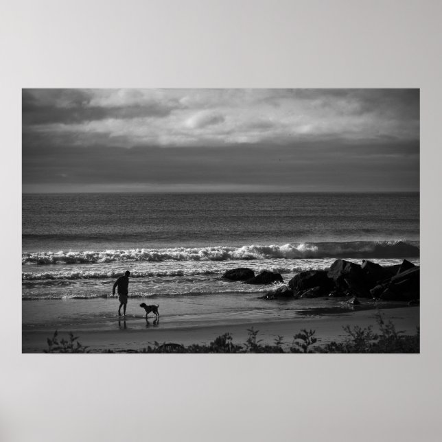 Morning Walk On The Beach fine art print (Front)