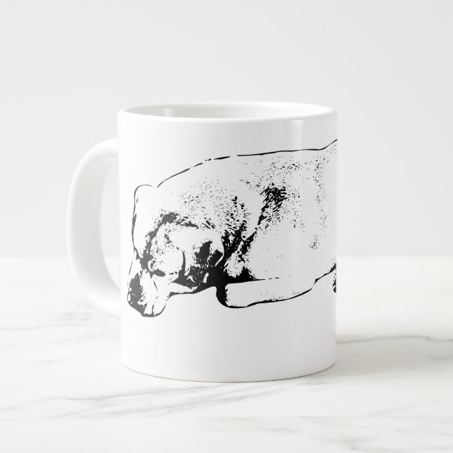 Morning Watch, Easy Heart Large Coffee Mug (Front Left)