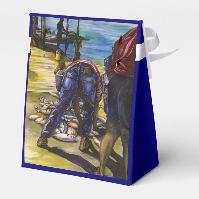 Morning's Catch, Harbor Island Favour Box (Back Side)