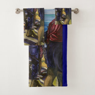 Morning's Catch, Harbour Island, Bahamas Bath Towel Set