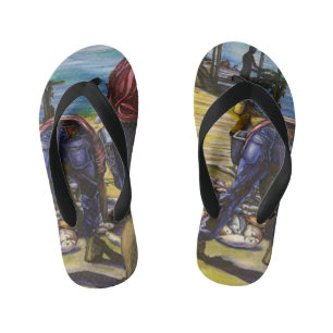 Morning's Catch, Harbour Island, Bahamas Kid's Thongs