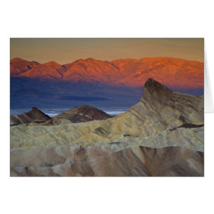 Mornings first light on Zabriskie Point and