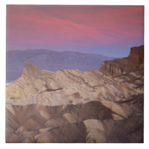 Mornings first light on Zabriskie Point and 2 Ceramic Tile