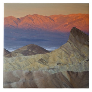 Mornings first light on  Zabriskie Point and Ceramic Tile