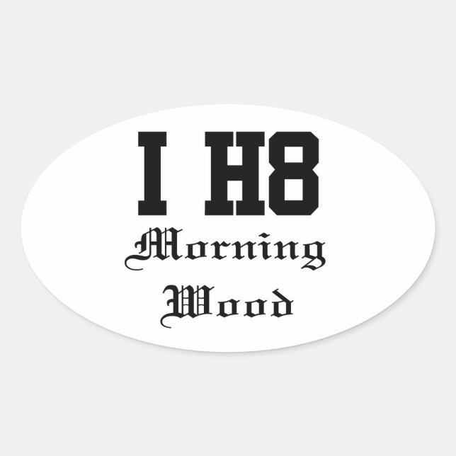 morningwood oval sticker (Front)