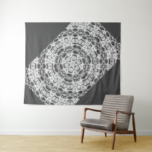 Moroccan african ethnic dark pattern kaleidoscope tapestry