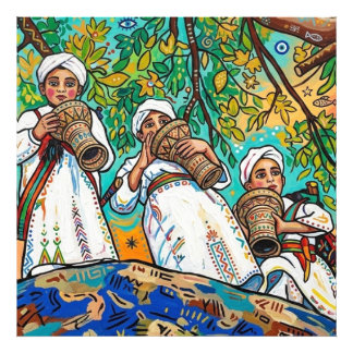 Moroccan Ahwash Amazigh Folk Art Print