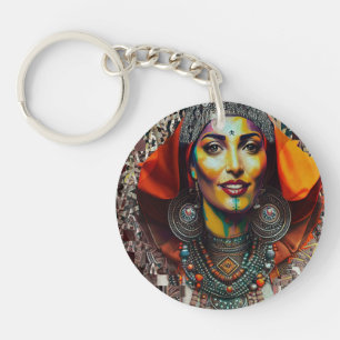 Moroccan Amazigh Beauty V2 Key Ring