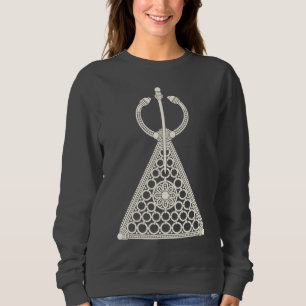 Moroccan Amazigh Fibula Traditional Jewellery Embl Sweatshirt