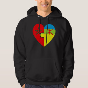 Moroccan Amazigh Roots Matching Flag Proud Of My Hoodie