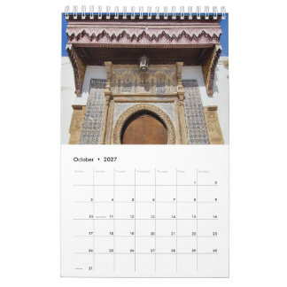 Moroccan Architecture Calendar