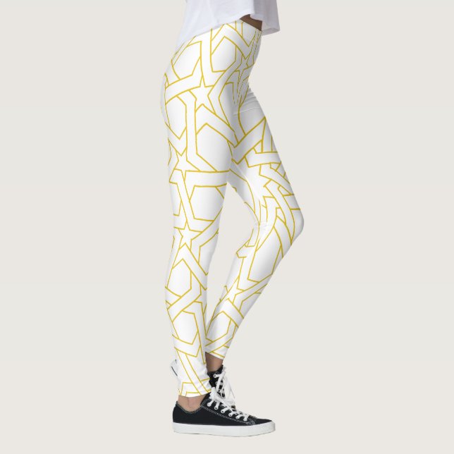 Moroccan art design in gold colour leggings (Right)