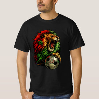 Moroccan Atlas Lion Football Mascot T-Shirt