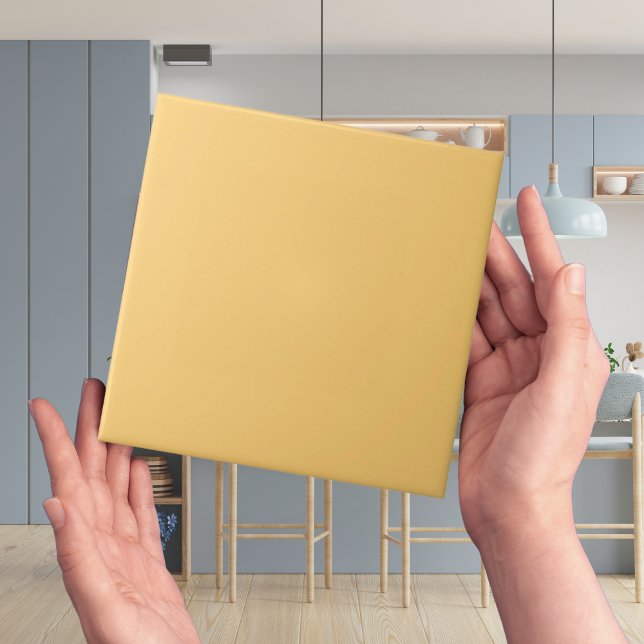 Moroccan babouche Yellow Color Tile (muted plain yellow color tiles in modern minimalist)