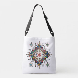 Moroccan Berber Crossbody Bag Amazigh Geometric